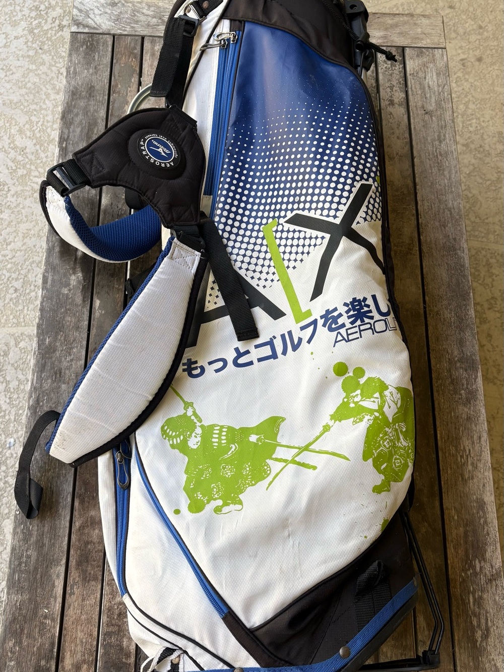 Mizuno Aerolite Samurai Golf Stand Bag 7 Way Divider Dual Strap